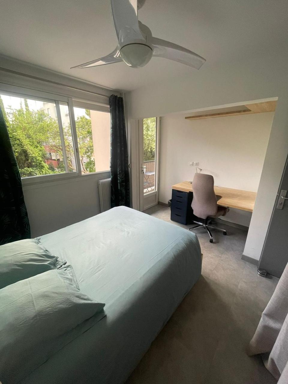 Chambre Avec Salle D'Eau Privee Dans Appartement Partage 200 M Du Tram 蒙彼利埃 外观 照片